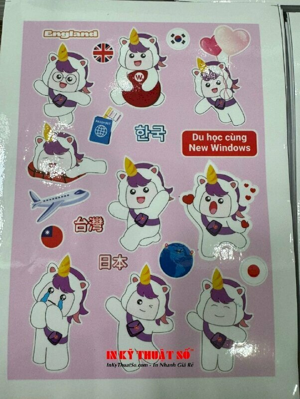 Tư vấn báo giá in sticker bao nhiêu tiền, sticker chibi giá rẻ tại In Kỹ Thuật Số