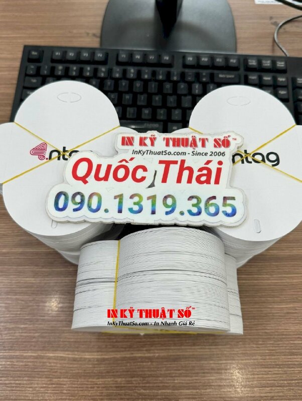 In bao giấy đựng thẻ nhựa, bìa folder mini đựng card nhựa khách hàng - INKTS1434