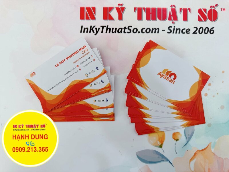 In danh thiếp giám đốc CEO công ty dịch vụ vệ sinh chuyên nghiệp - INKTS1440