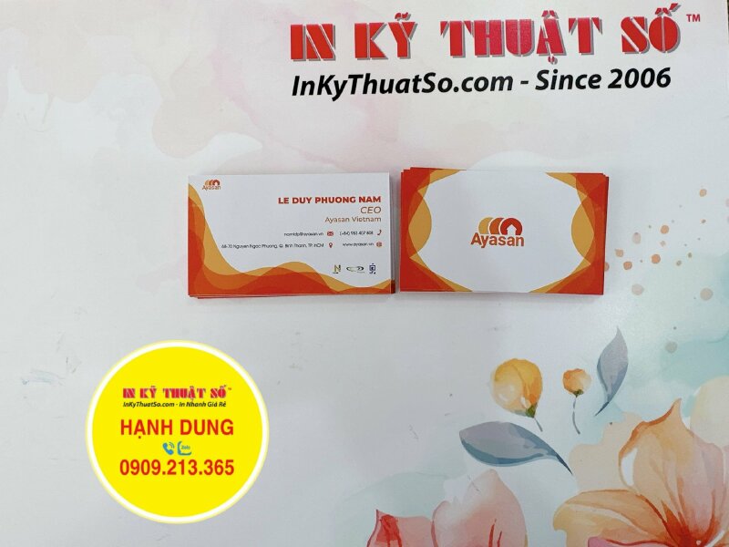 In danh thiếp giám đốc CEO công ty dịch vụ vệ sinh chuyên nghiệp - INKTS1440