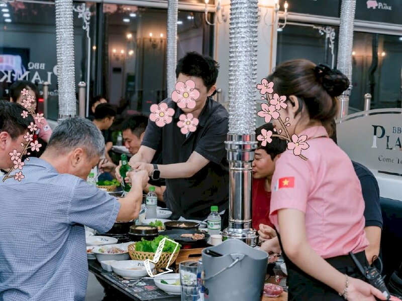 In giấy trải bàn ăn nhà hàng BBQ Hàn Quốc - INKTS1323