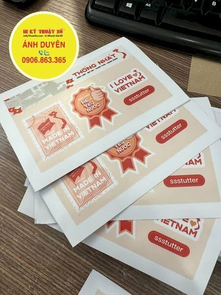 In set sticker chủ đề I Love Việt Nam, đặt in sticker Decal sữa theo yêu cầu - INKTS1460