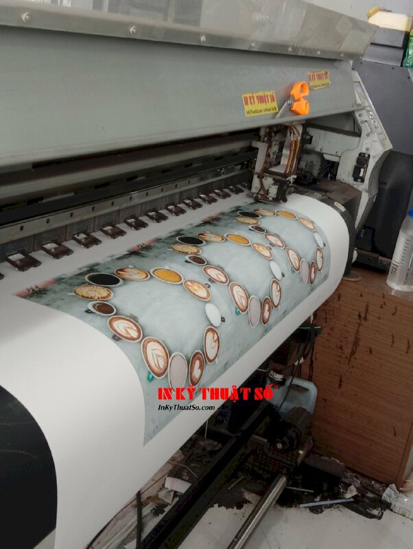 In logo đồng hồ treo tường