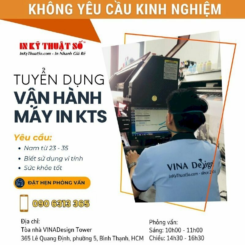 Công ty In Kỹ Thuật Số tuyển dụng Nhân viên Vận hành máy in Hiflex