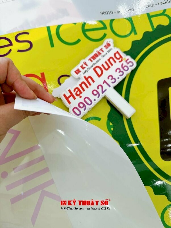 In backlit film giá rẻ làm biển hộp đèn backlit logo trang trí quán cà phê