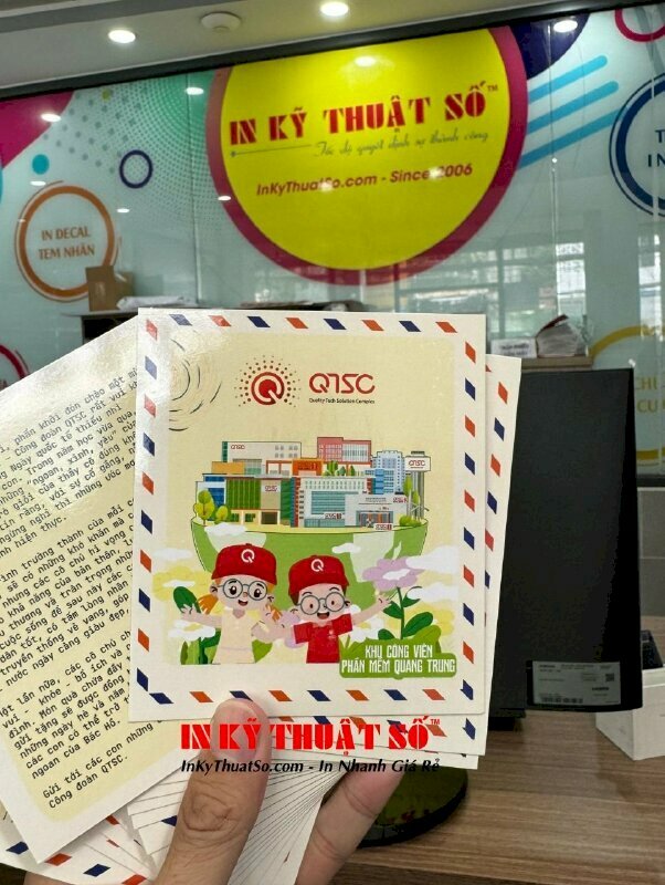 In thiệp chúc mừng ngày Quốc tế thiếu nhi 1/6 tặng các cháu, in thiệp theo yêu cầu tại In Kỹ Thuật Số