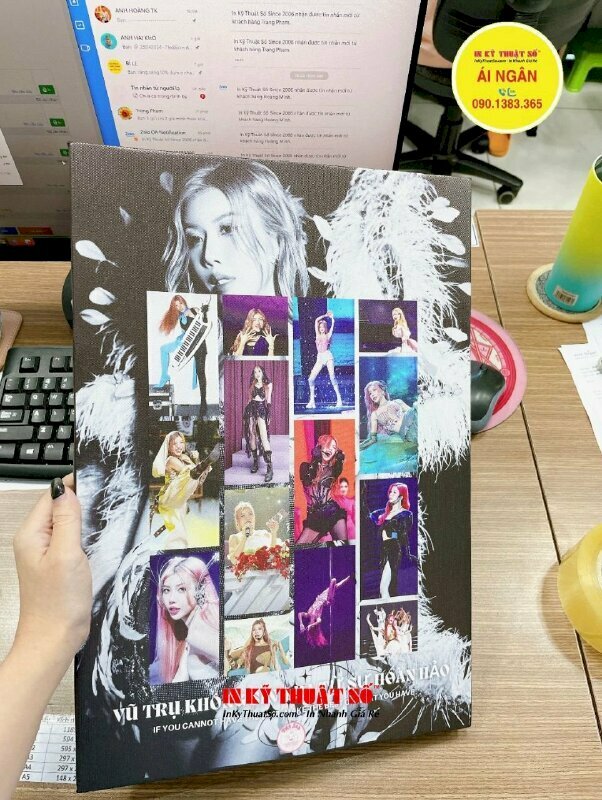 In tranh Canvas hình idol Kpop treo trang trí phòng cá nhân