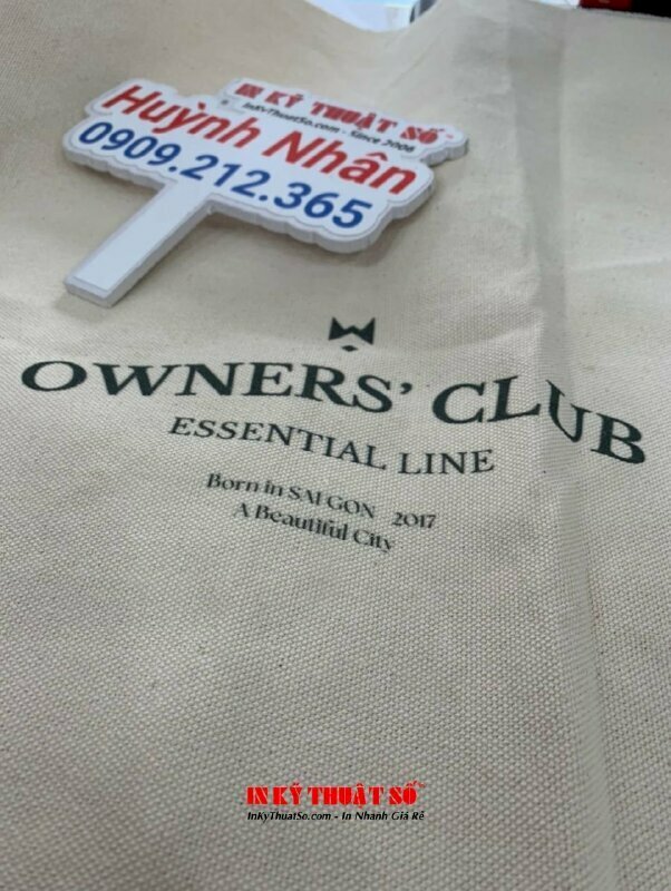 In UV trên vải bố canvas khách hàng mang đến, in vải theo yêu cầu