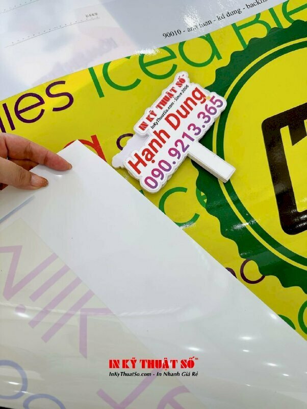 In backlit film mực dầu kích thước 120cm x 50cm, in mọi số lượng có hàng trong ngày