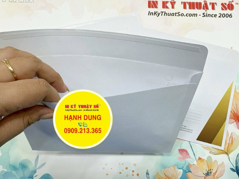 In bao thư công ty bất động sản khổ 16 x 23 cm, in bìa thư A5 - INKTS1520