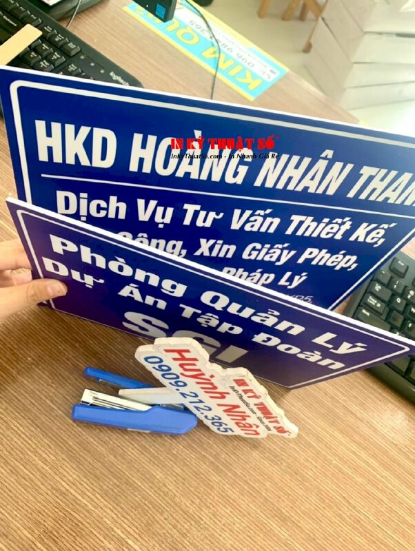 In biển hiệu hộ kinh doanh HKD, biển hiệu Phòng quản lý dự án tập đoàn, biển hiệu Formex - INKTS1613