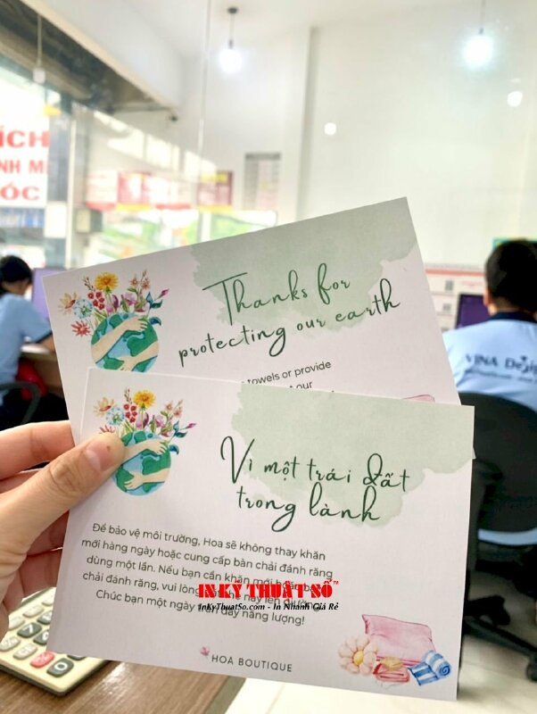 In card thank you, card welcome making yourself at home cho homestay, hàng gửi về Bảo Lộc từ TPHCM - INKTS1611