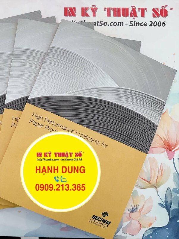 In Catalog số lượng ít giới thiệu sản phẩm dầu nhớt cho máy cơ khí - INKTS1524