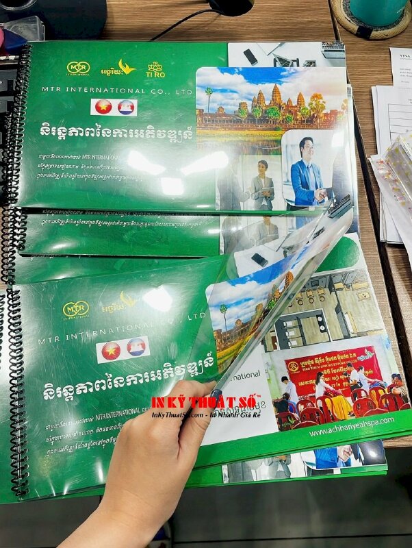 In Catalogue khổ ngang giới thiệu Spa Health and Beauty, hàng gửi đi Cambodia từ TPHCM - INKTS1651