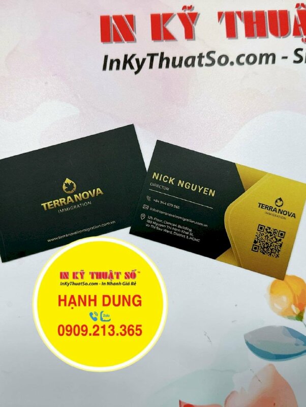 In danh thiếp Director, danh thiếp giám đốc công ty bất động sản - INKTS1521