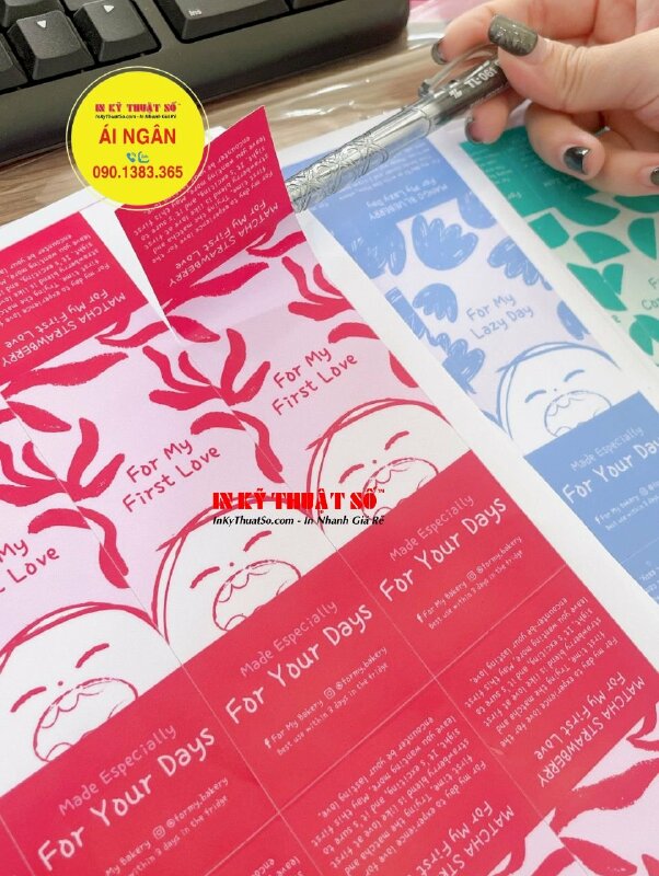 Tem Decal nhựa sữa dán bao bì cho tiệm bánh mì - In Kỹ Thuật Số Since 2006 - Ảnh: 2