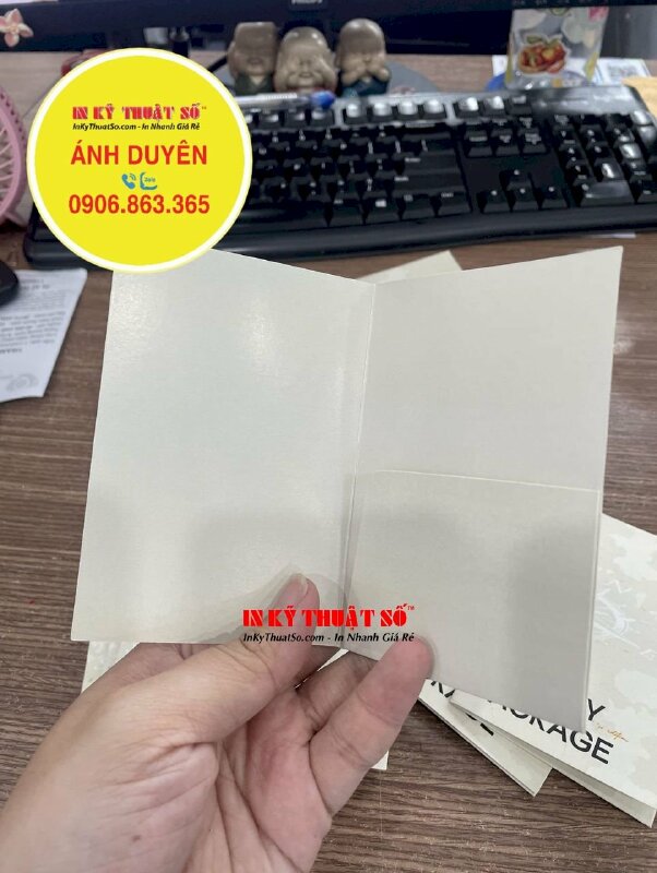 In folder mini, vỏ túi giấy đựng voucher quà tặng - INKTS1594