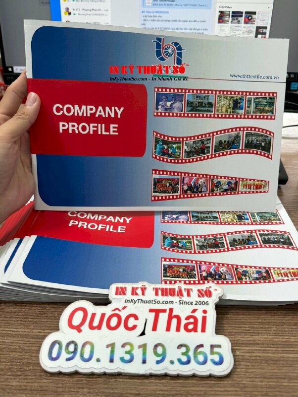 In profile giới thiệu công ty dệt, in profile tiếng Anh cho công ty - INKTS1659