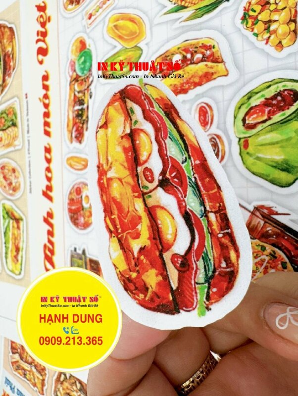 In Sticker dạng set chủ đề Proud Vietnam, sticker Decal sữa mực dầu cán màng kim sa - INKTS1526