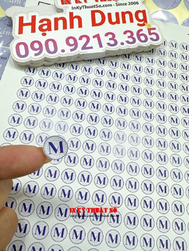 In tem dán niêm phong sản phẩm nước hoa, tem decal vỡ, tem dai, bế tròn - INKTS1243