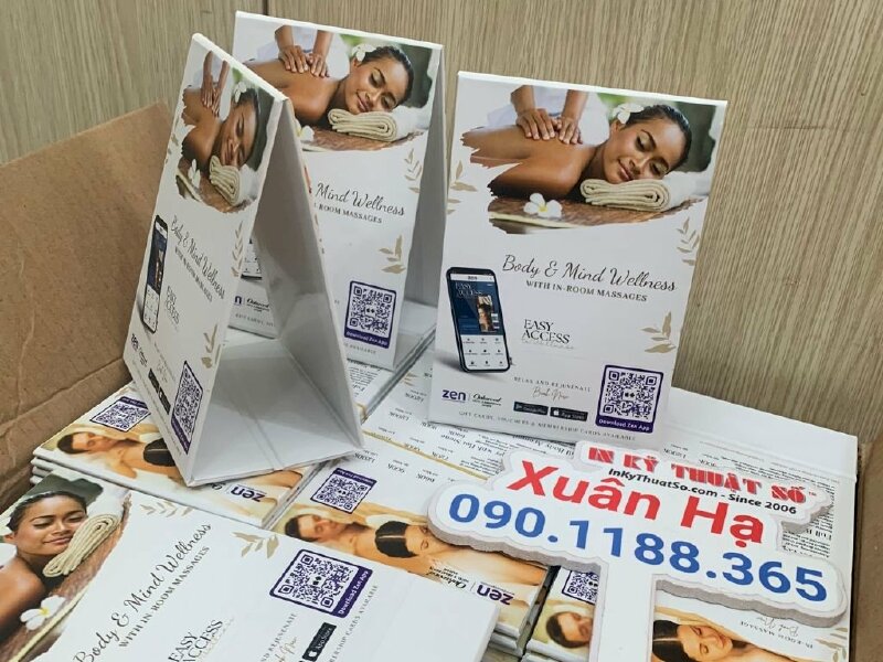 Báo giá in tent card