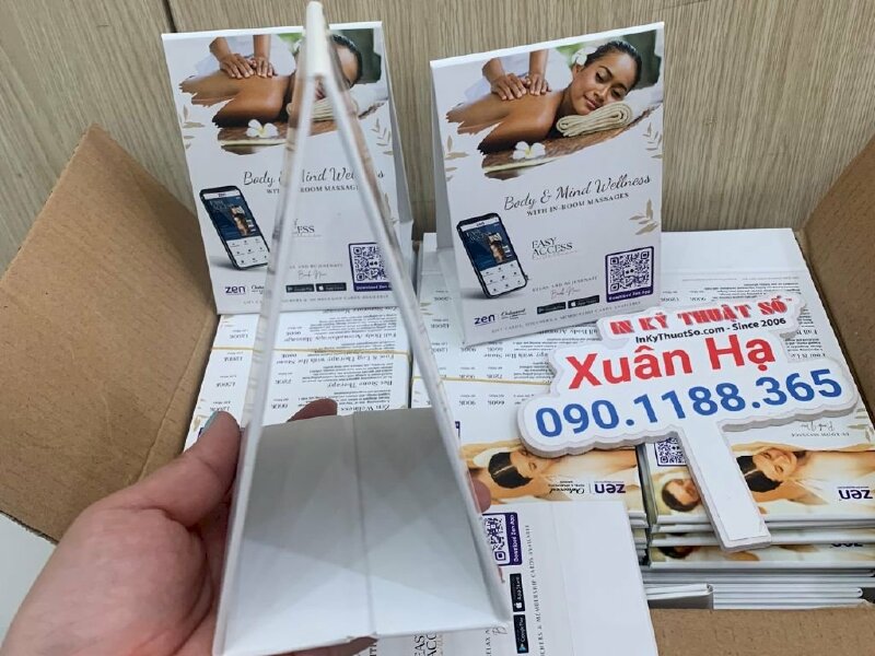 In tent card tại In Kỹ Thuật Số Since 2006