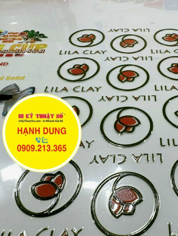 In UV DTF nhãn dán logo huy chương lễ hội cá cảnh - INKTS1525