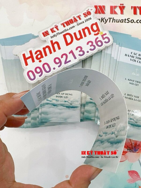 Làm thẻ đánh dấu sách Bookmark cho dòng sách tôn giáo, sách kinh Công giáo - INKTS1579