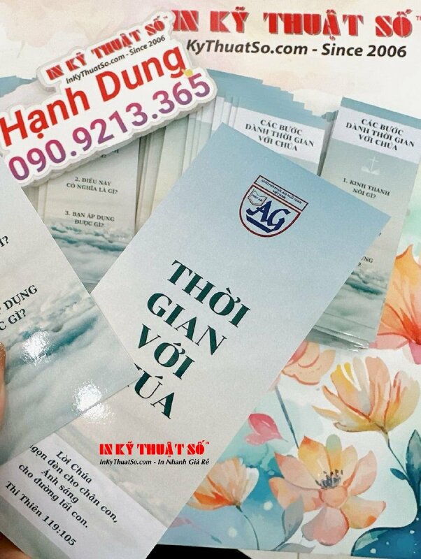 Làm thẻ đánh dấu sách Bookmark cho dòng sách tôn giáo, sách kinh Công giáo - INKTS1579