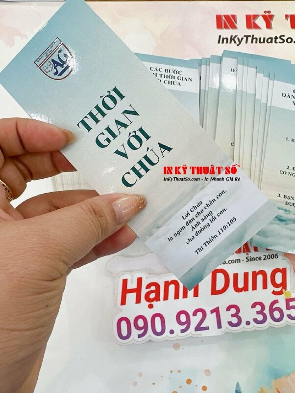 Làm thẻ đánh dấu sách Bookmark cho dòng sách tôn giáo, sách kinh Công giáo - INKTS1579