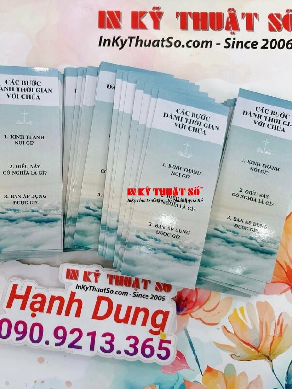 Làm thẻ đánh dấu sách Bookmark cho dòng sách tôn giáo, sách kinh Công giáo - INKTS1579