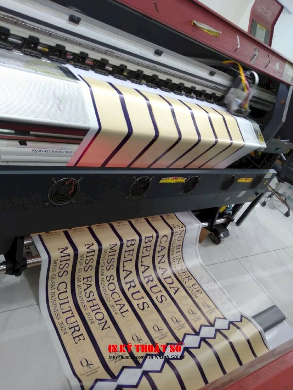 In băng đeo chéo hoa hậu, sash hoa hậu theo yêu cầu TPHCM - In Kỹ Thuật Số Since 2006 - Ảnh: 2