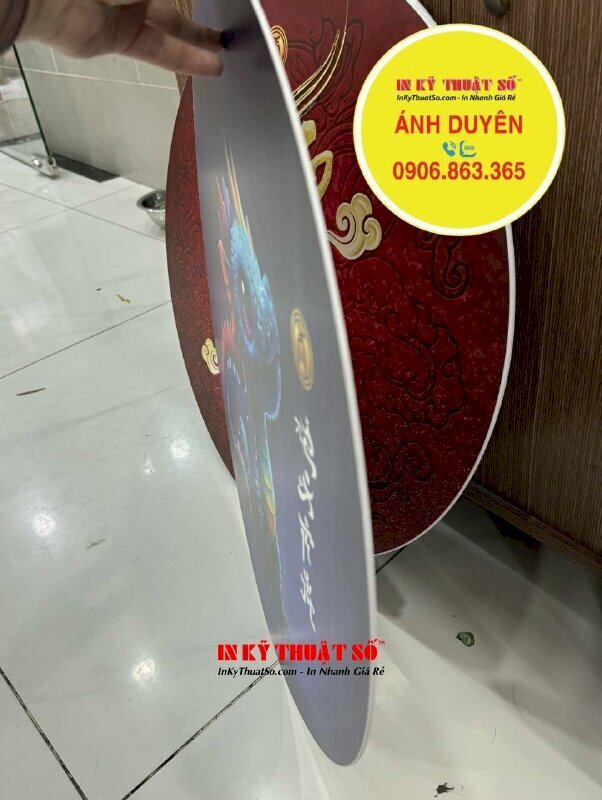 Tranh decor trang trí chất liệu formex cắt CNC hình tròn