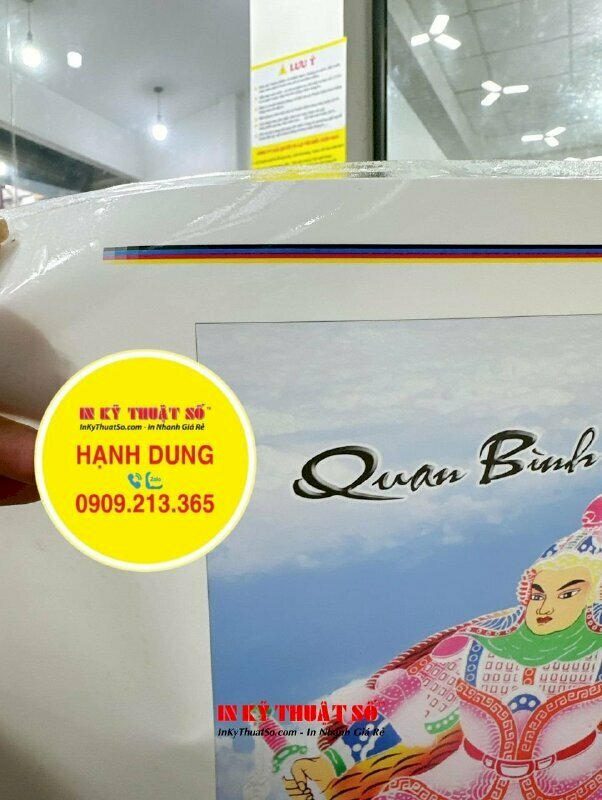 Tranh thờ thần in theo yêu cầu chất liệu backlit film, in mực dầu không keo