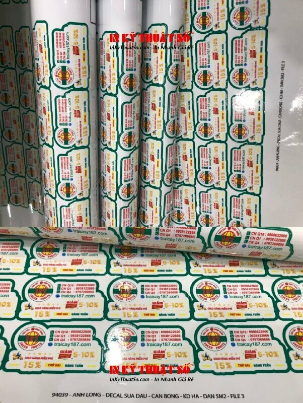 In decal sữa tem nhãn logo dán sản phẩm kích thước dàn file in lên khổ in 100cm x 100cm