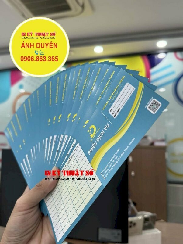 In giấy liệu trình chăm sóc da, cách chăm sóc khách hàng tuyệt vời của một phòng khám da liễu tại TPHCM - In ấn bởi In Kỹ Thuật Số Since 2006