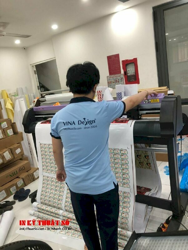 Tem nhãn dán logo sản phẩm trái cây nhập khẩu được in ấn & gia công tại In Kỹ Thuật Số Since 2006