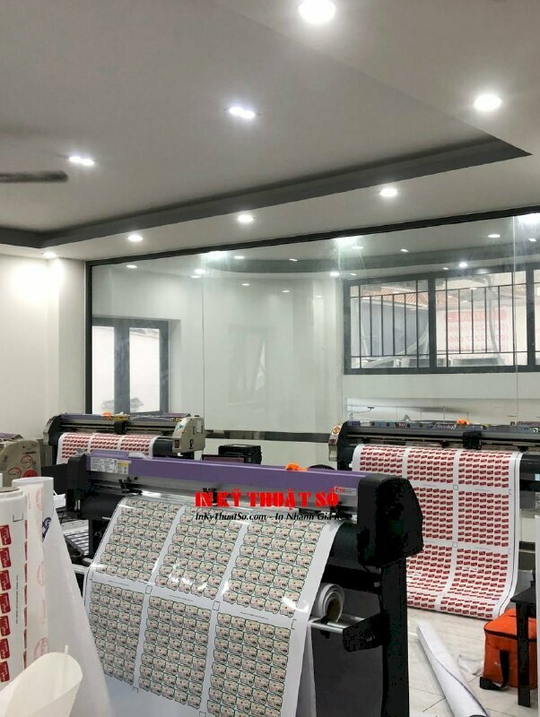 Xưởng in tem nhãn decal với với văn phòng in ấn hiện đại tại 365 Lê Quang Định, Bình Thạnh, TPHCM