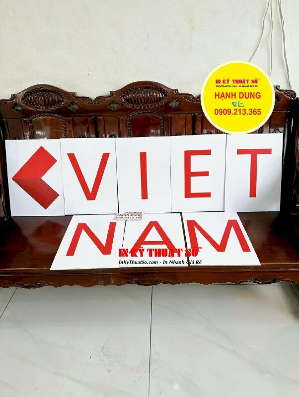 Chữ nổi Formex ghép từ Việt Nam sử dụng cho Teambuilding, du lịch công ty - INKTS1743