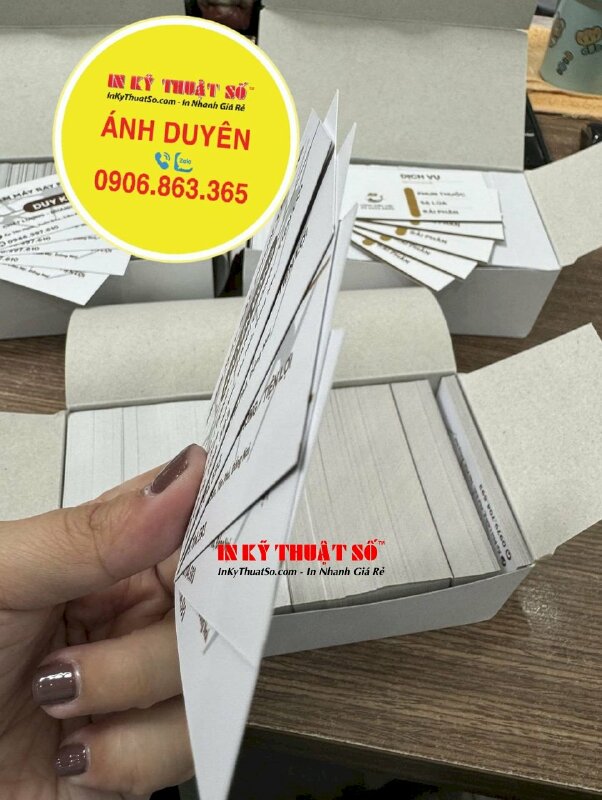 In danh thiếp 2 mặt, dịch vụ in card visit số lượng lớn cho trạm phun thuốc dịch vụ bằng drone nông nghiệp - INKTS1776