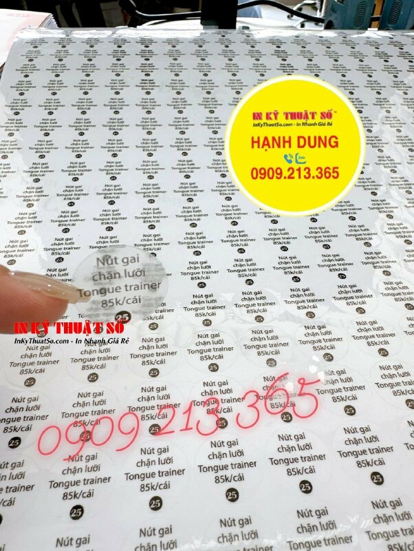 In Decal trong làm tem dán niêm phong túi đựng sản phẩm nha khoa - INKTS1771