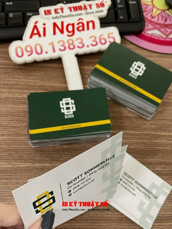 In name card chức danh Co-founder Đồng sáng lập Công ty tư vấn thế thao Sports Consultancy - INKTS1830