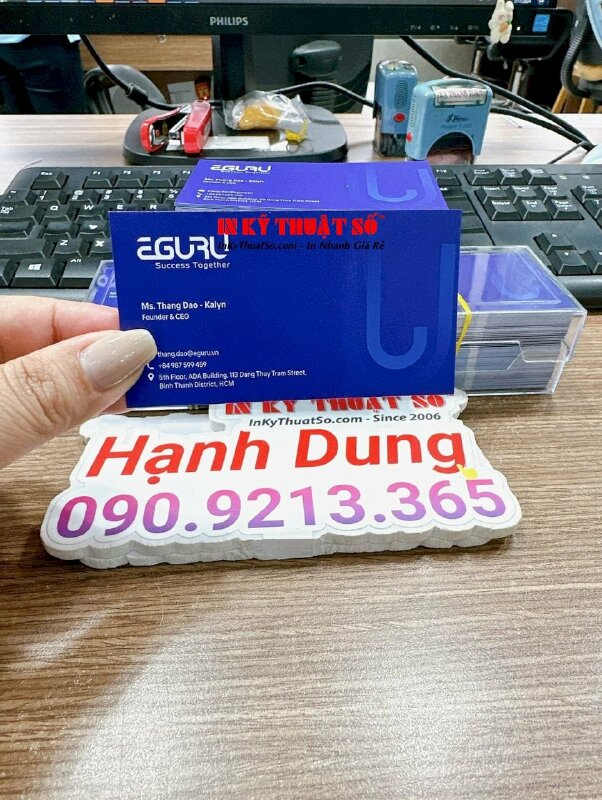 In name card Founder & CEO doanh nghiệp kinh doanh hàng điện tử - INKTS1845