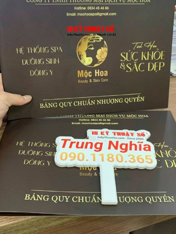 In profile hồ sơ năng lực công ty, bảng quy chuẩn nhượng quyền - INKTS675