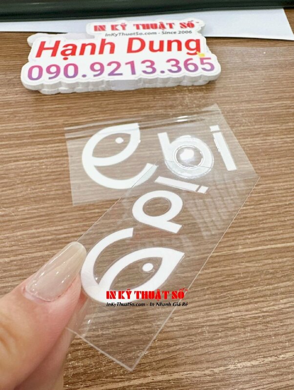 In Sticker UV DTF logo, thông điệp theo yêu cầu - INKTS1849