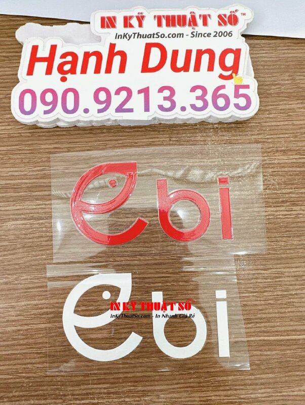 In Sticker UV DTF logo, thông điệp theo yêu cầu - INKTS1849