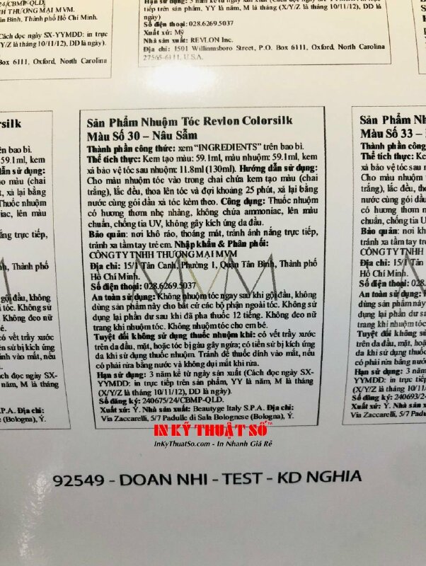 In tem phụ hàng hóa nhập khẩu sản phẩm hóa mỹ phẩm, trang điểm làm đẹp - INKTS1733