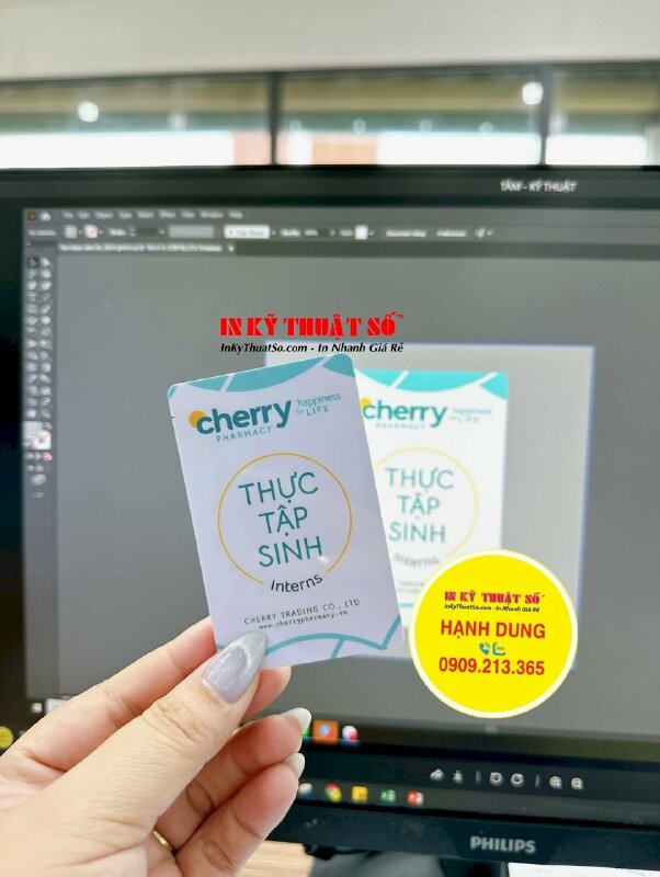 In thẻ nhân viên thực tập sinh Interns cho công ty Pharmacy chuỗi hiệu thuốc, nhà thuốc - INKTS1725