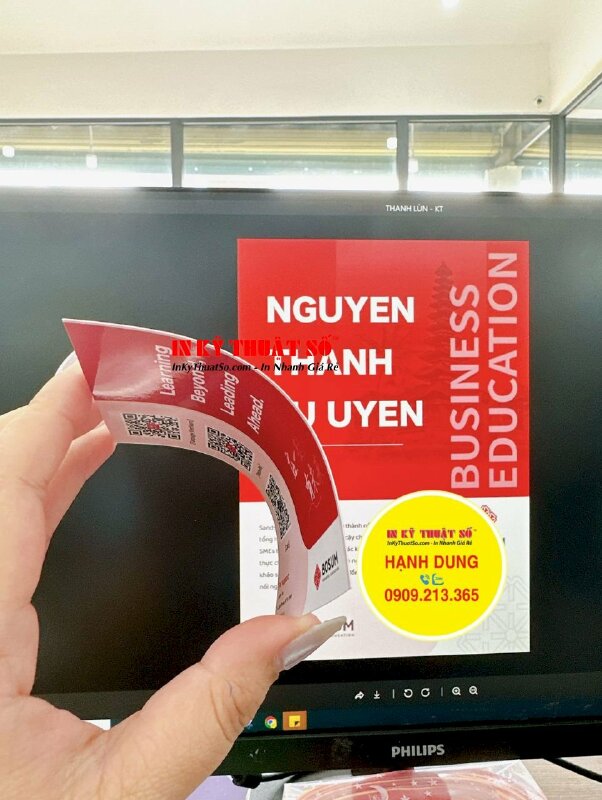 In thẻ tên thành viên tham dự sự kiện Khóa đào tạo quản lý thực chiến doanh nghiệp, thẻ giấy bảng tên - INKTS1750