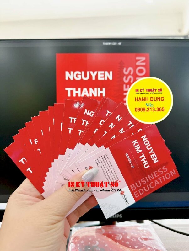 In thẻ tên thành viên tham dự sự kiện Khóa đào tạo quản lý thực chiến doanh nghiệp, thẻ giấy bảng tên - INKTS1750